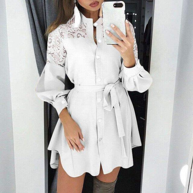 Short lace up dress