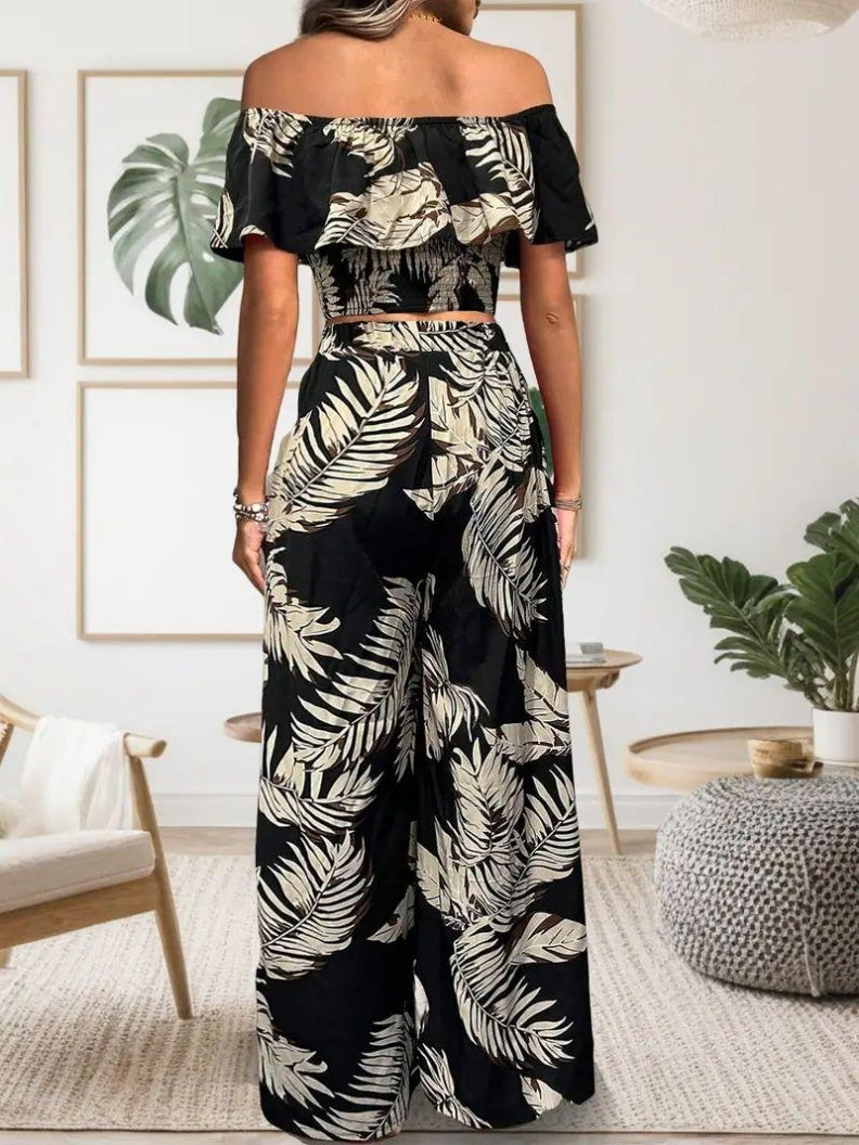 Fashion Polyester Fiber Women's Top Set