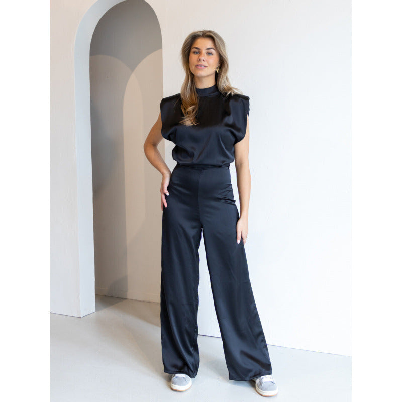 Backless Evening Dress Jumpsuit