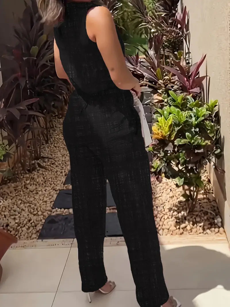 Polyester Fiber Top Pant Set