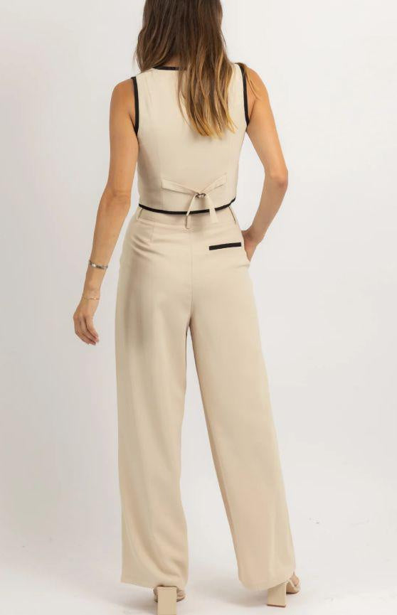 Vest Polyester Fiber Women's Top Set