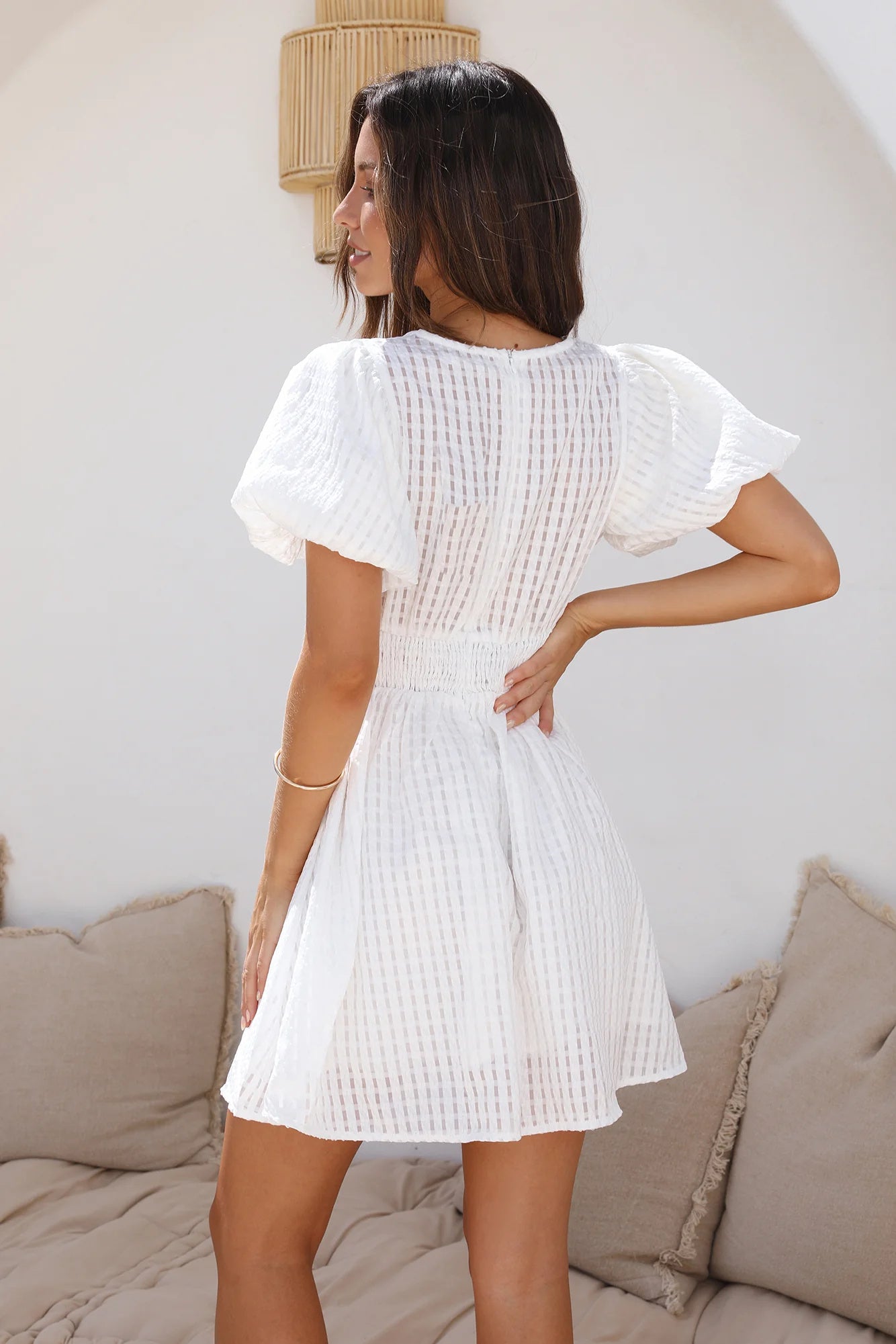 Polyester Kite Flying Dress White Female