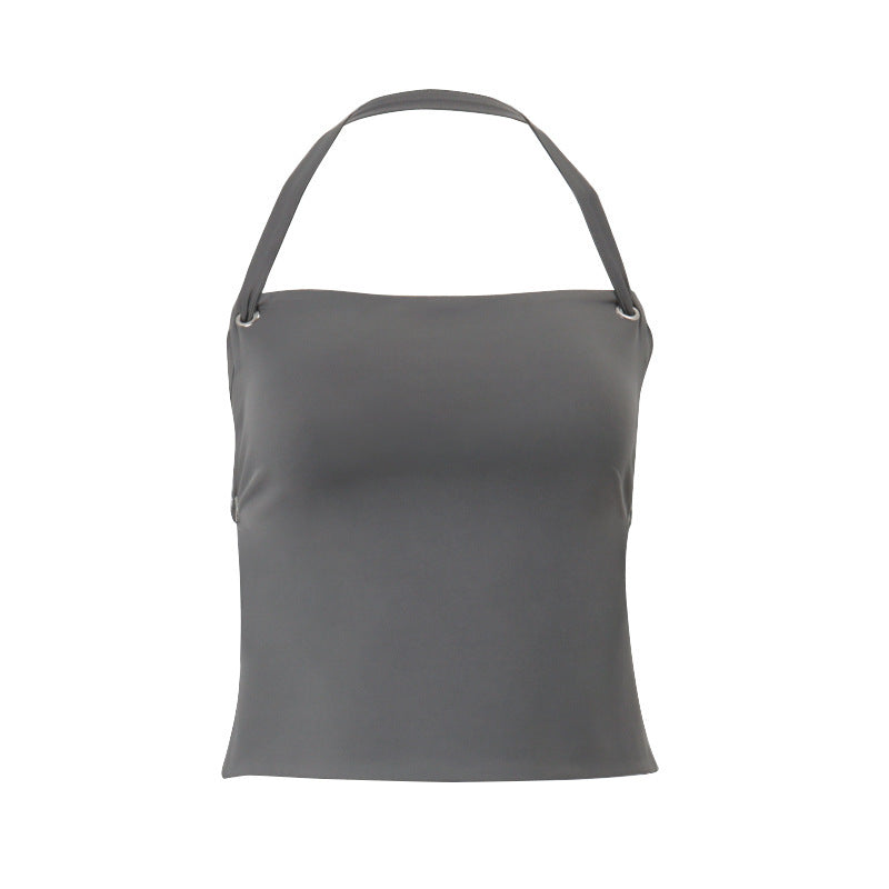 Off-neck Yoga Back Strap Halter Top