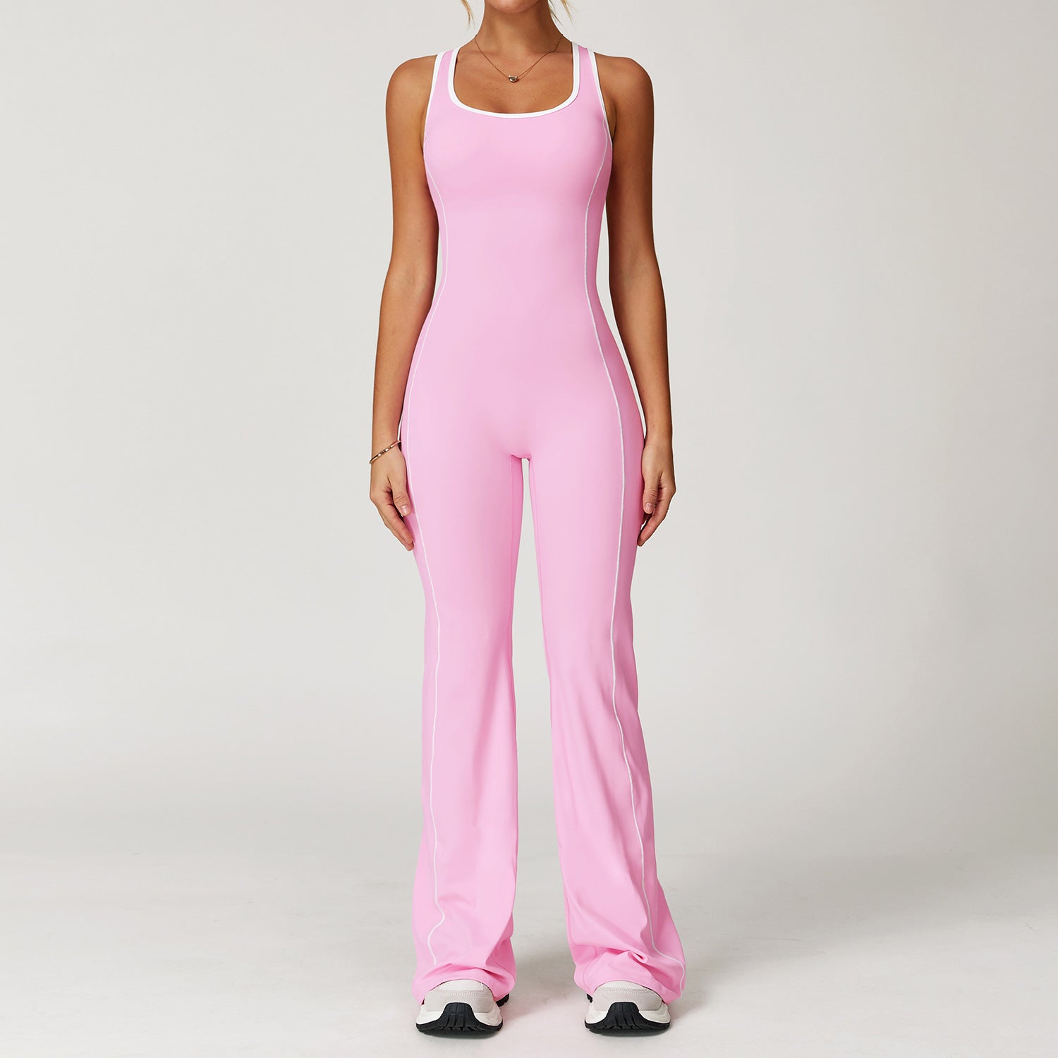European Hollow Back Sports Jumpsuit
