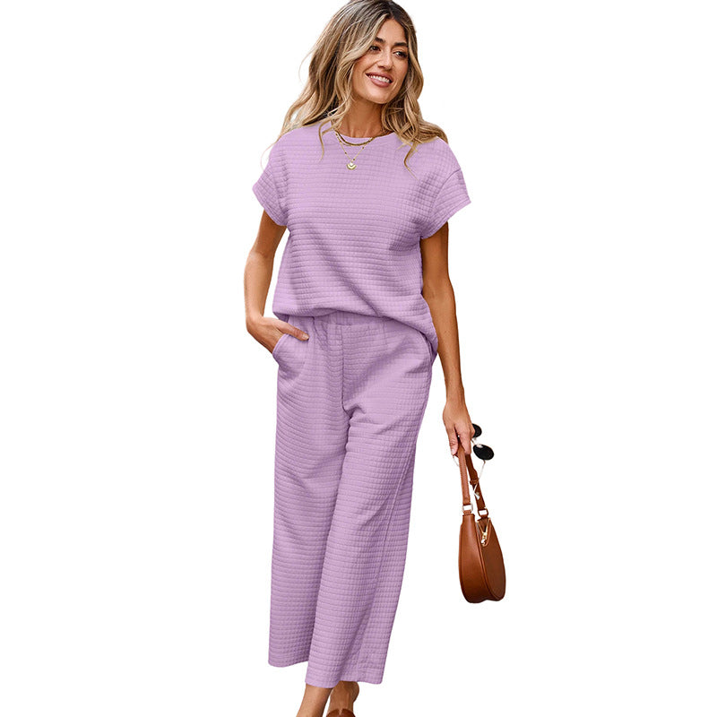 European Comfortable Leisure Two-piece Set