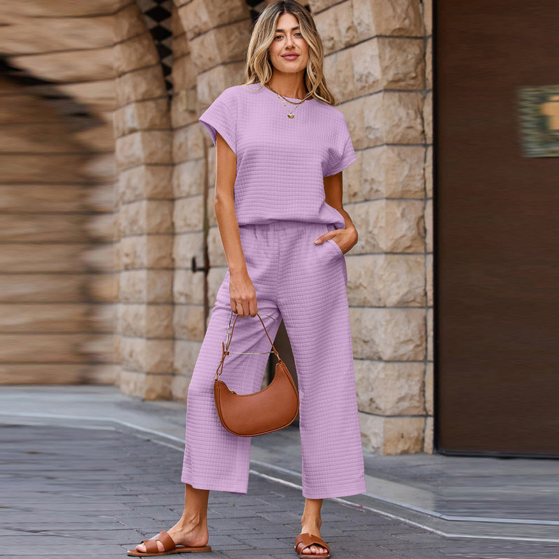 European Comfortable Leisure Two-piece Set