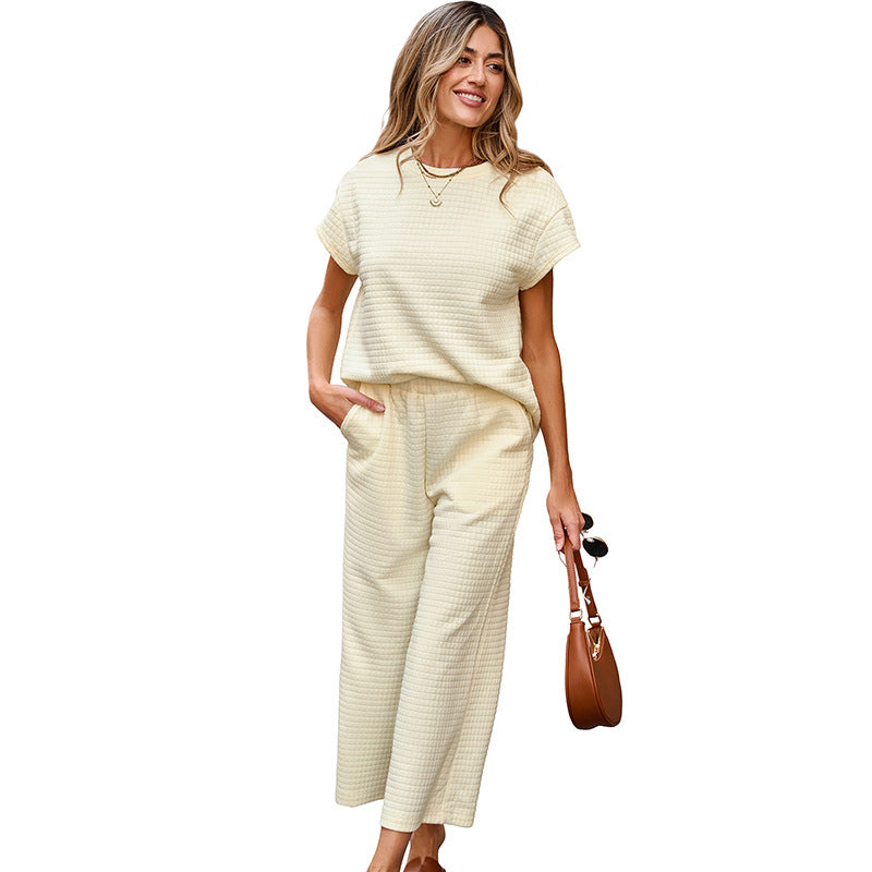 European Comfortable Leisure Two-piece Set