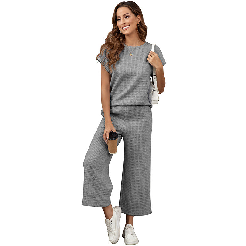 European Comfortable Leisure Two-piece Set