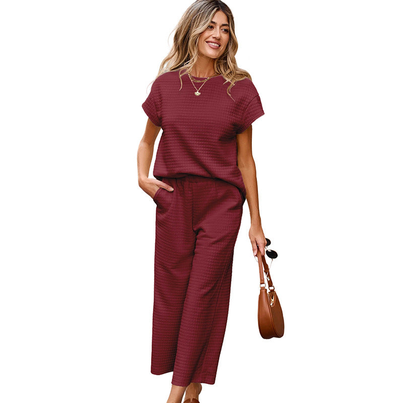 European Comfortable Leisure Two-piece Set