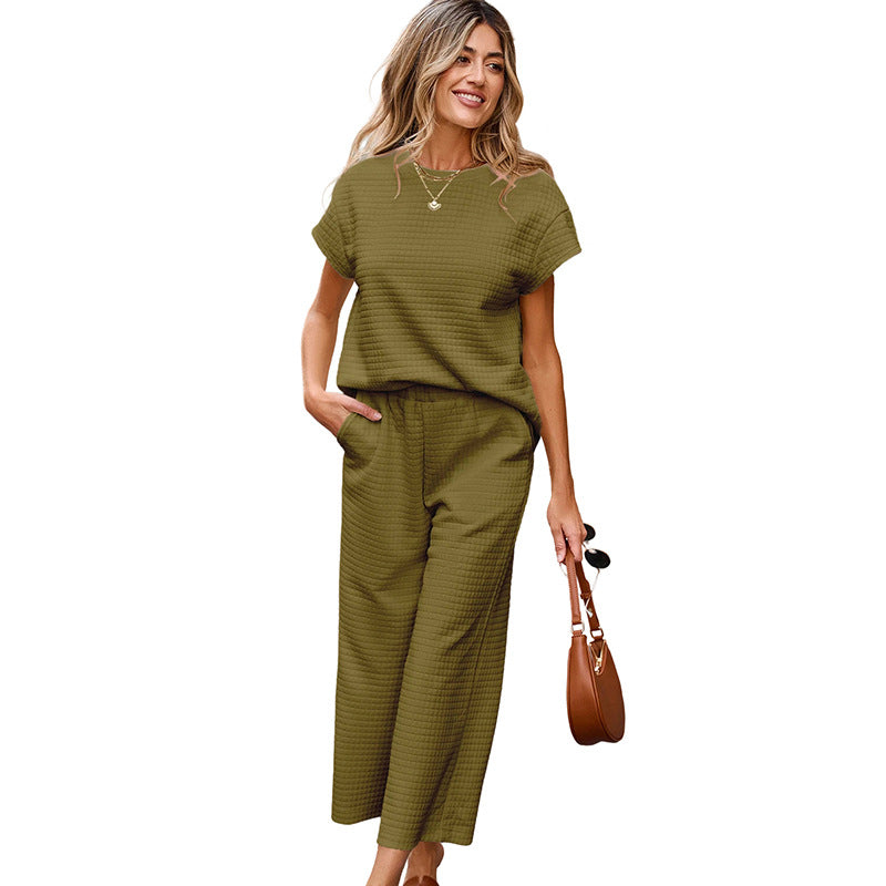 European Comfortable Leisure Two-piece Set