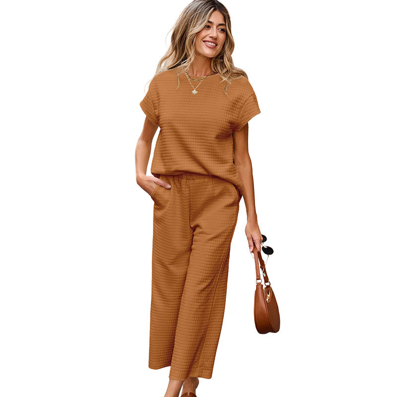 European Comfortable Leisure Two-piece Set