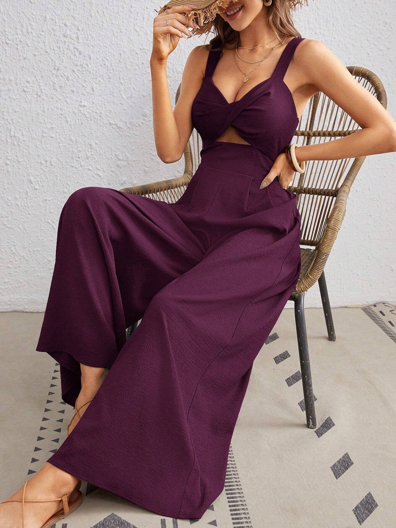 Summer Beach Jumpsuit With Spaghetti Straps