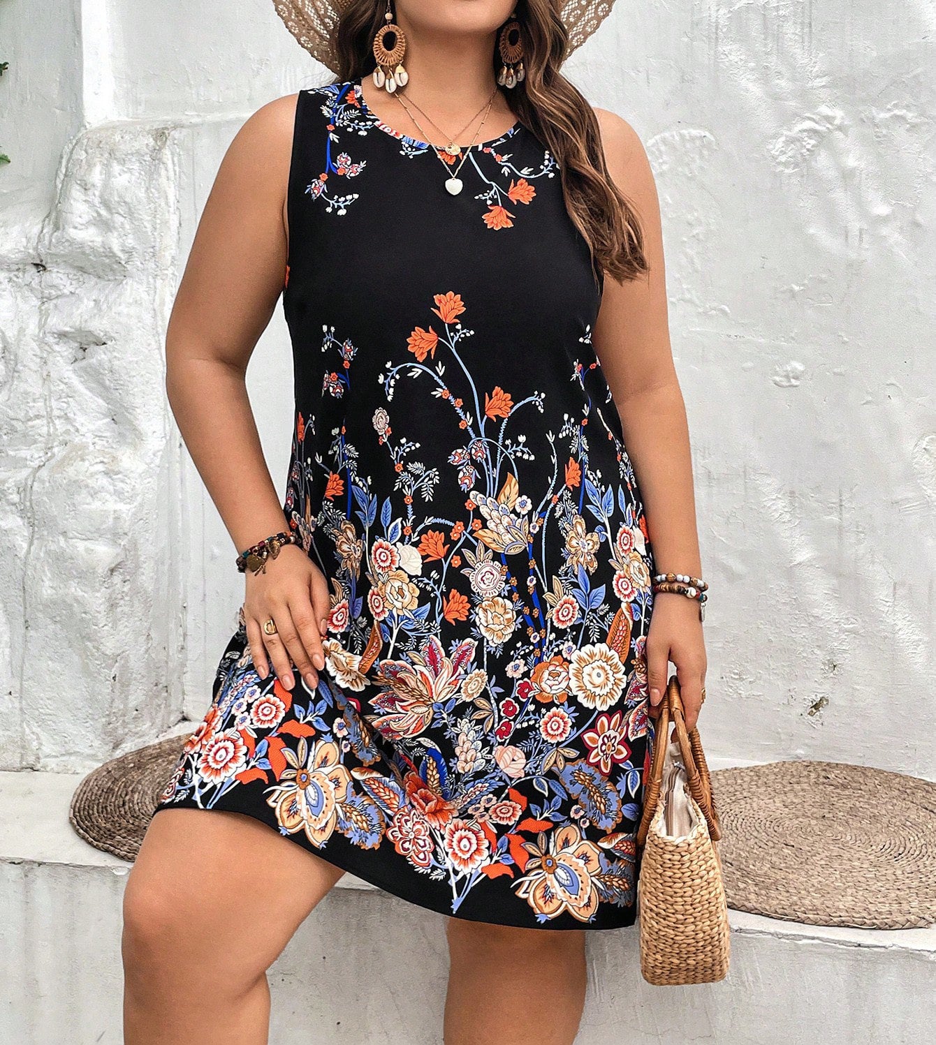 Women's Fashion Color Contrast Patchwork Short Sleeve Dress