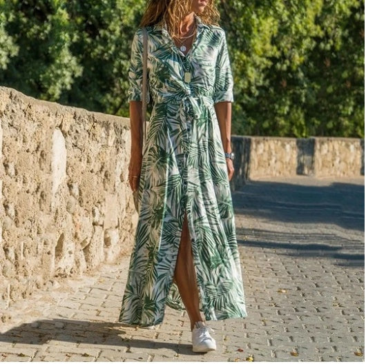 Stripe Shirt Women's Dress